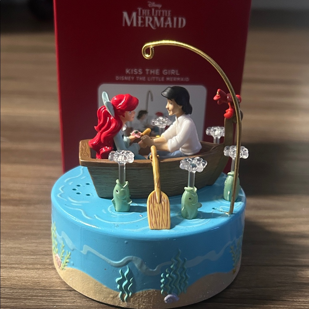 Disney Little Mermaid Ariel and Eric Boat Scene ornament